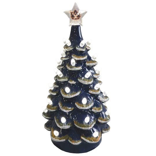 Santa's Workshop 14" NCAA College Team Ceramic LED Christmas Tree